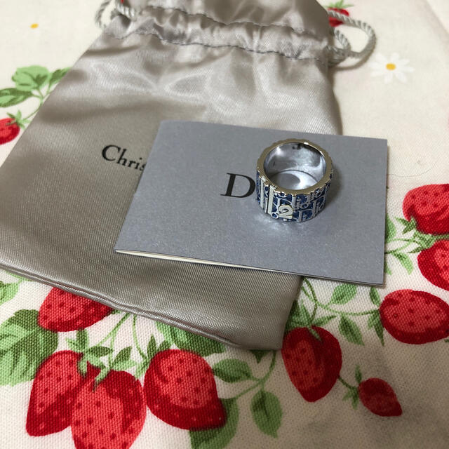 Christian Dior(クリスチャンディオール)のflower様極美品ディオール　トロッターリングブルー　ペアリング　10 11号 レディースのアクセサリー(リング(指輪))の商品写真