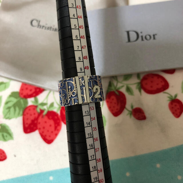 Christian Dior(クリスチャンディオール)のflower様極美品ディオール　トロッターリングブルー　ペアリング　10 11号 レディースのアクセサリー(リング(指輪))の商品写真