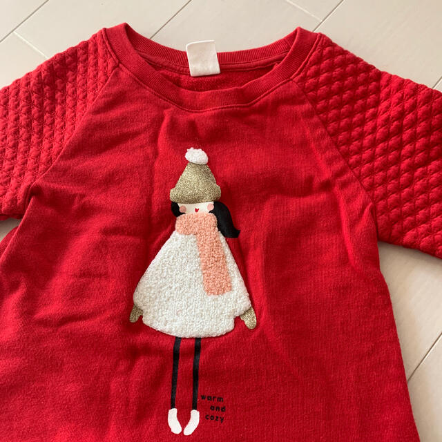 GAP Kids(ギャップキッズ)のGAP女児厚手カットソー キッズ/ベビー/マタニティのキッズ服女の子用(90cm~)(Tシャツ/カットソー)の商品写真