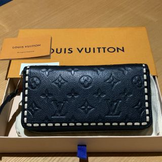 ルイヴィトン(LOUIS VUITTON)の最終値下げ！ルイヴィトン　アンプラント ジッピー　スティッチ　長財布　(長財布)