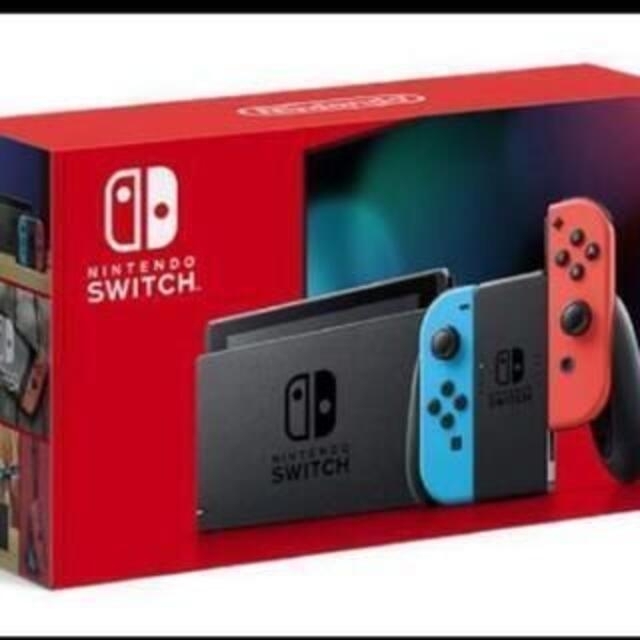 Nintendo Switch本体 ネオンブルー/ネオンレッド 保証期間有 - 家庭用