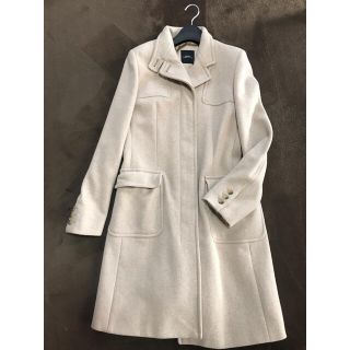 マックスマーラ(Max Mara)のマックスマーラ  比翼仕立て　ロングコート アイボリー 綺麗です maxmara(ロングコート)