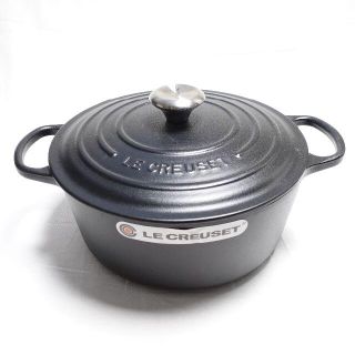 ルクルーゼ(LE CREUSET)の[Le Creuset]　ホーロー鍋　ブラック(鍋/フライパン)