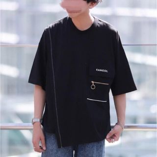 カンゴール(KANGOL)のにっしーデザイン KANGOLアシンメトリービッグTシャツ(Tシャツ/カットソー(半袖/袖なし))