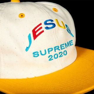 supreme jesus 6-panel cap