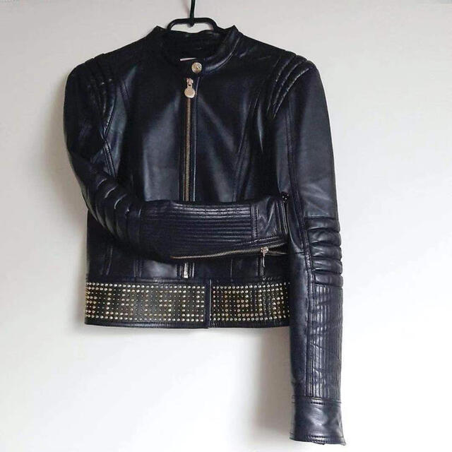 VERSACE H&M レザー ライダーズジャケット