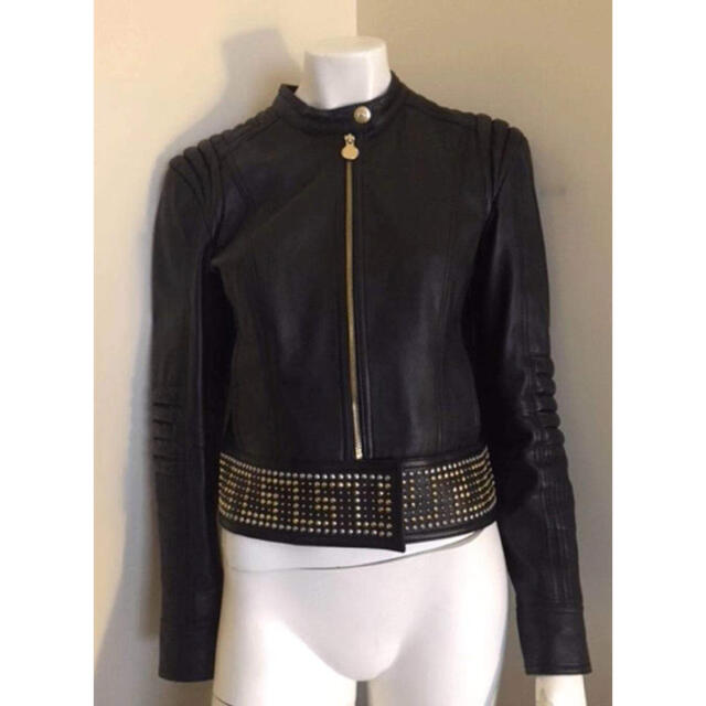 VERSACE H&M レザー ライダーズジャケット