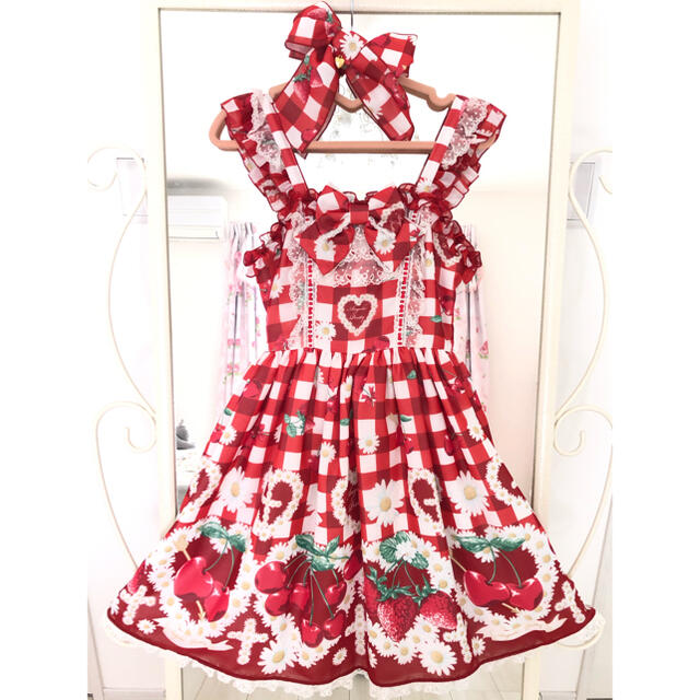 Angelic Pretty Cherry Margurite スカート　アカ