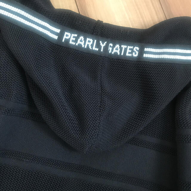 PEARLY GATES(パーリーゲイツ)のパーリーゲイツ  メッシュパーカー　ネイビー　ブラック　レディース　黒 レディースのトップス(パーカー)の商品写真