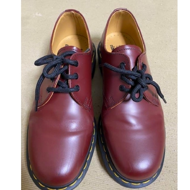 ドクターマーチン チェリーレッド 3ホール - ローファー/革靴