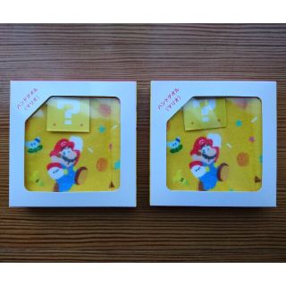 ニンテンドウ(任天堂)のマリオ   ハンド タオル 2枚(タオル/バス用品)