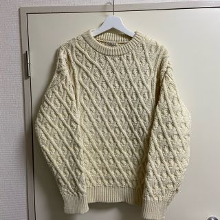 AURALEE 19AW アランニット　ケーブル セーター　ニット　オーラリー