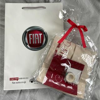 FIAT 非売品 レア ティッシュケース クリーナー マスキングテープ set(ノベルティグッズ)