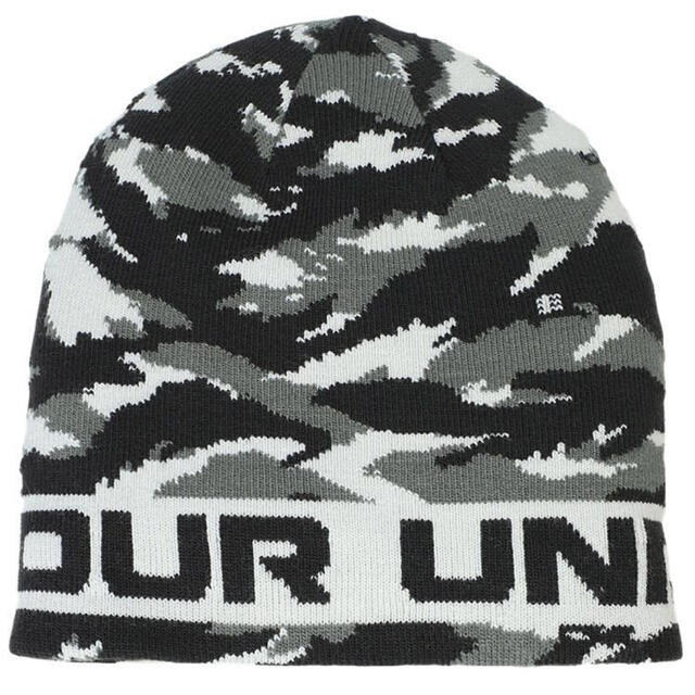 UNDER ARMOUR(アンダーアーマー)のアンダーアーマー   リバーシブル　ニット帽  Knit Cap  ブラック メンズの帽子(ニット帽/ビーニー)の商品写真
