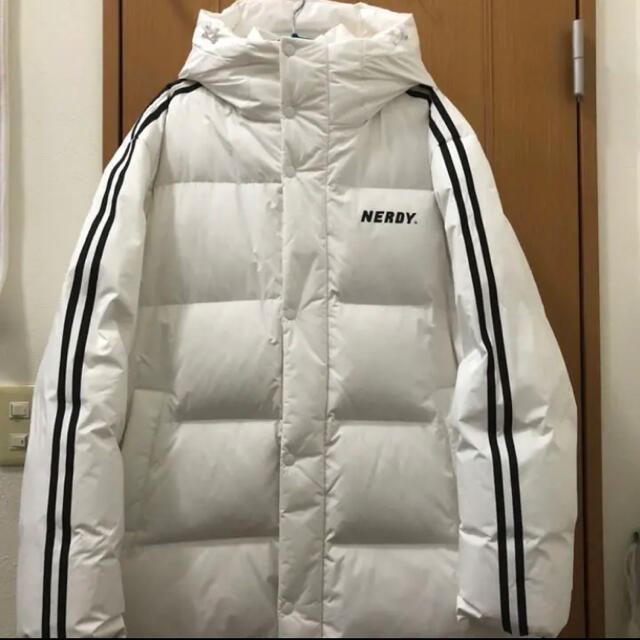 レディースNERDY ノルディ NY Track Long Down Jacket 白 L