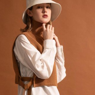 ビューティアンドユースユナイテッドアローズ(BEAUTY&YOUTH UNITED ARROWS)のハーフジップベスト　メゾンスペシャル(ニット/セーター)