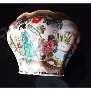 ノリタケ(Noritake)の豪華！レア！オールドノリタケ 小物入れ アジアンティスト 着物姿の女性 1911(小物入れ)