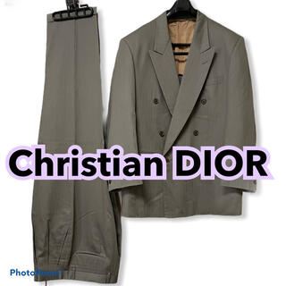 クリスチャンディオール(Christian Dior)の【極上】Christian DIOR セットアップ　グレージュ系　ダブル(セットアップ)