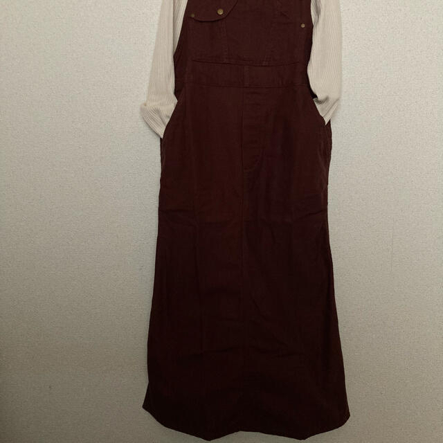 coen(コーエン)のcoenワーク サロペットスカート レディースのスカート(ロングスカート)の商品写真