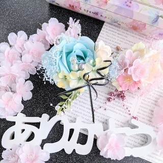薔薇🌸八重桜のコサージュ🌸霞草🌸入園式🌸入学式🌸卒業式🌸No.337(コサージュ/ブローチ)