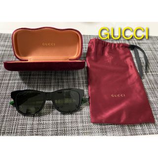 グッチ(Gucci)のケース・保存袋付✨【美品】Gucci グッチ　サングラス　ウェリントン(サングラス/メガネ)