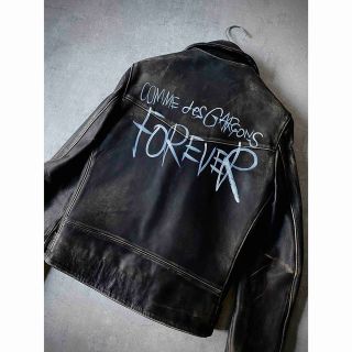 ルイスレザー(Lewis Leathers)のルイスレザー コムデギャルソン ライダース レザー ジャケット 38size(ライダースジャケット)