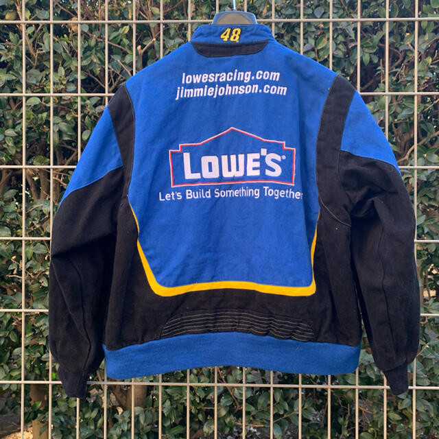 vintageワッペン装飾レーシングジャケット レディースのジャケット/アウター(ライダースジャケット)の商品写真
