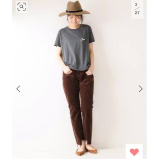 スピックアンドスパン(Spick & Span)のSpick＆Span別注 REDCARD コラボ コーデュロイ パンツ 23(カジュアルパンツ)