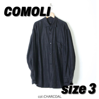 コモリ(COMOLI)のCOMOLI21SS ウールシルク シャツサイズ3(シャツ)