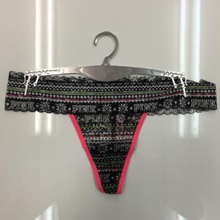 ヴィクトリアズシークレット(Victoria's Secret)のVSPINK レースTバック ショーツ(ショーツ)