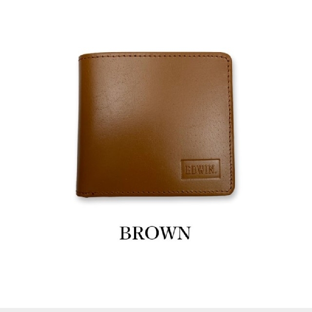 EDWIN(エドウィン)のEDWIN エドウイン リアルレザー  二つ折り財布 ショートウォレット メンズのファッション小物(折り財布)の商品写真