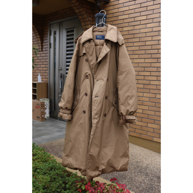 POLO RALPH LAUREN(ポロラルフローレン)のpolobyralphlauren trench down coat 90s メンズのジャケット/アウター(トレンチコート)の商品写真