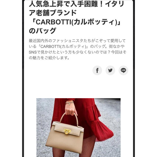 本日限定　カルボッティ　2way バッグ　美品