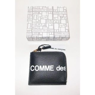 コムデギャルソン(COMME des GARCONS)のコムデギャルソン huge logo L字 財布　コインケース black(コインケース/小銭入れ)