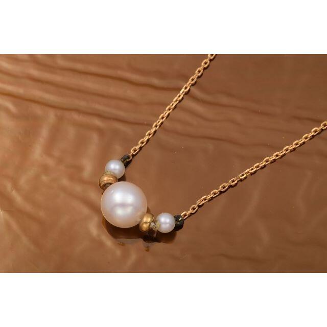K18 アコヤ真珠 ネックレス 品番0-108