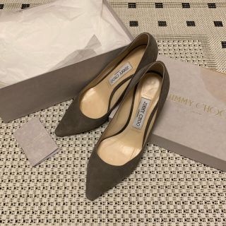 ジミーチュウ(JIMMY CHOO)のJIMMY CHOO ジミー・チュー ROMY60 ハイヒール グレー 靴(ハイヒール/パンプス)