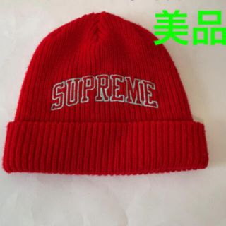 シュプリーム(Supreme)のシュプリーム　ニット帽　正規品　完売　ビーニー　刺繍ロゴ(ニット帽/ビーニー)