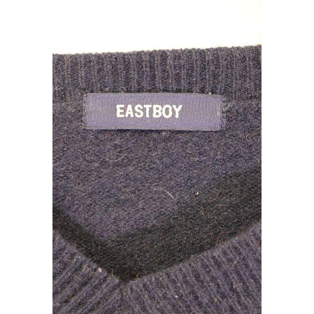 EASTBOY(イーストボーイ)の匿名即日発可！EAST BOY Vネックニットセーター/ネイビーシンプル23 レディースのトップス(ニット/セーター)の商品写真