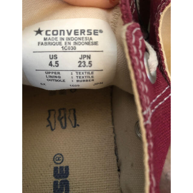 CONVERSE(コンバース)のSALE！オールスター　コンバース　ボルドー レディースの靴/シューズ(スニーカー)の商品写真