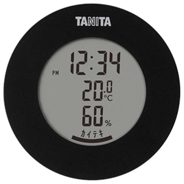 TANITA(タニタ)のタニタ デジタル温湿度計   TT-585      ブラック スマホ/家電/カメラの美容/健康(その他)の商品写真