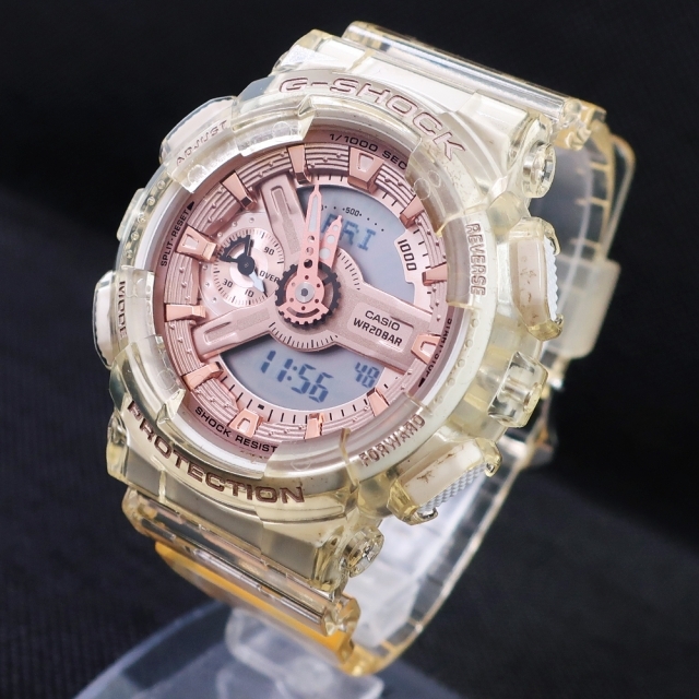 KASIL(カシル)のアナデジ表示カシオ G-SHOCK PROTECTION GMA-S110SR レディースのファッション小物(腕時計)の商品写真
