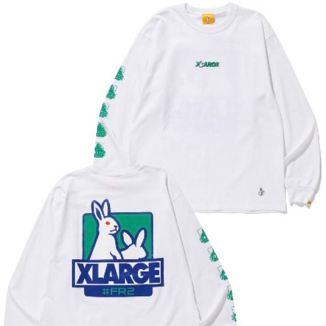 XLARGE(エクストララージ)の最安値販売 Mサイズ WHITE XLARGE FR2 L/S Tee メンズのトップス(Tシャツ/カットソー(七分/長袖))の商品写真