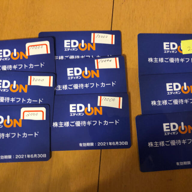 エディオン株主優待ギフトカード40000円分