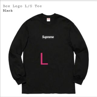 シュプリーム(Supreme)のsupreme box logo l/s tee black L(Tシャツ/カットソー(七分/長袖))