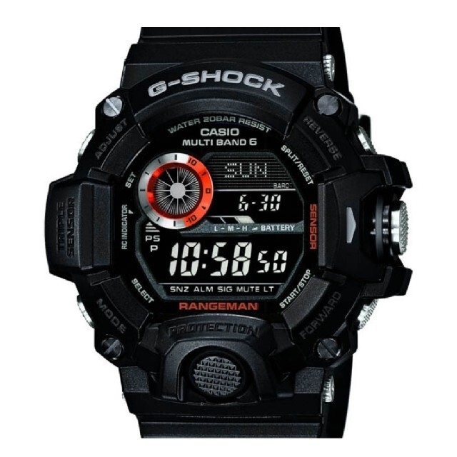 G-SHOCK(ジーショック)のGショック  レンジマン オールブラックGW-9400BJ-1JF メンズの時計(腕時計(デジタル))の商品写真