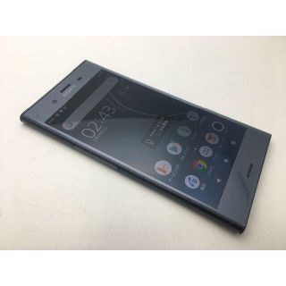 ソニー(SONY)のSIMフリー au XPERIA XZ1 SOV36 ブルー◆美品◆57(スマートフォン本体)