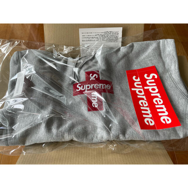 Supreme Cross Box Logo Hooded Sweatshirt