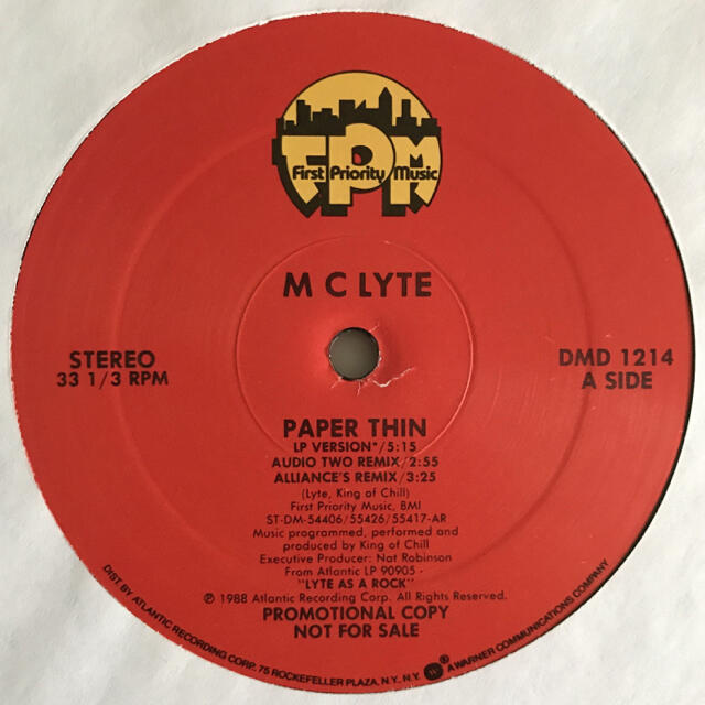 MC Lyte - Paper Thin / Spare The Rod