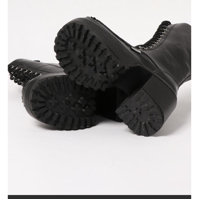 YOSUKE(ヨースケ)のヨースケ YOSUKE 厚底レースアップロングブーツ（BL） 最終値下げ‼️ レディースの靴/シューズ(ブーツ)の商品写真