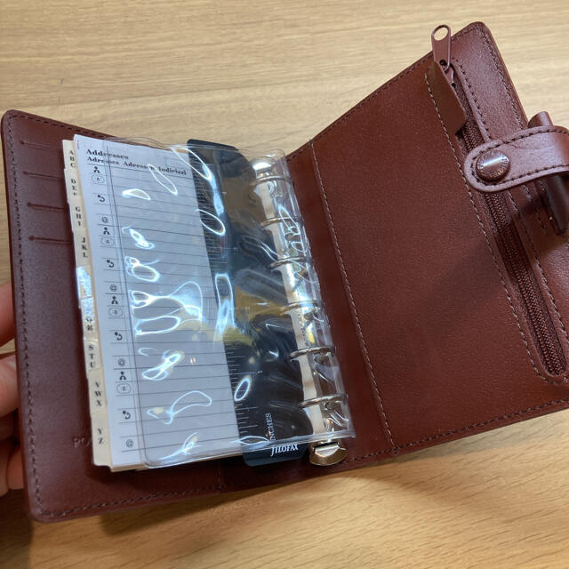 【新品・未使用】Filofax 手帳　ポケット　A7 6穴　ブラウン